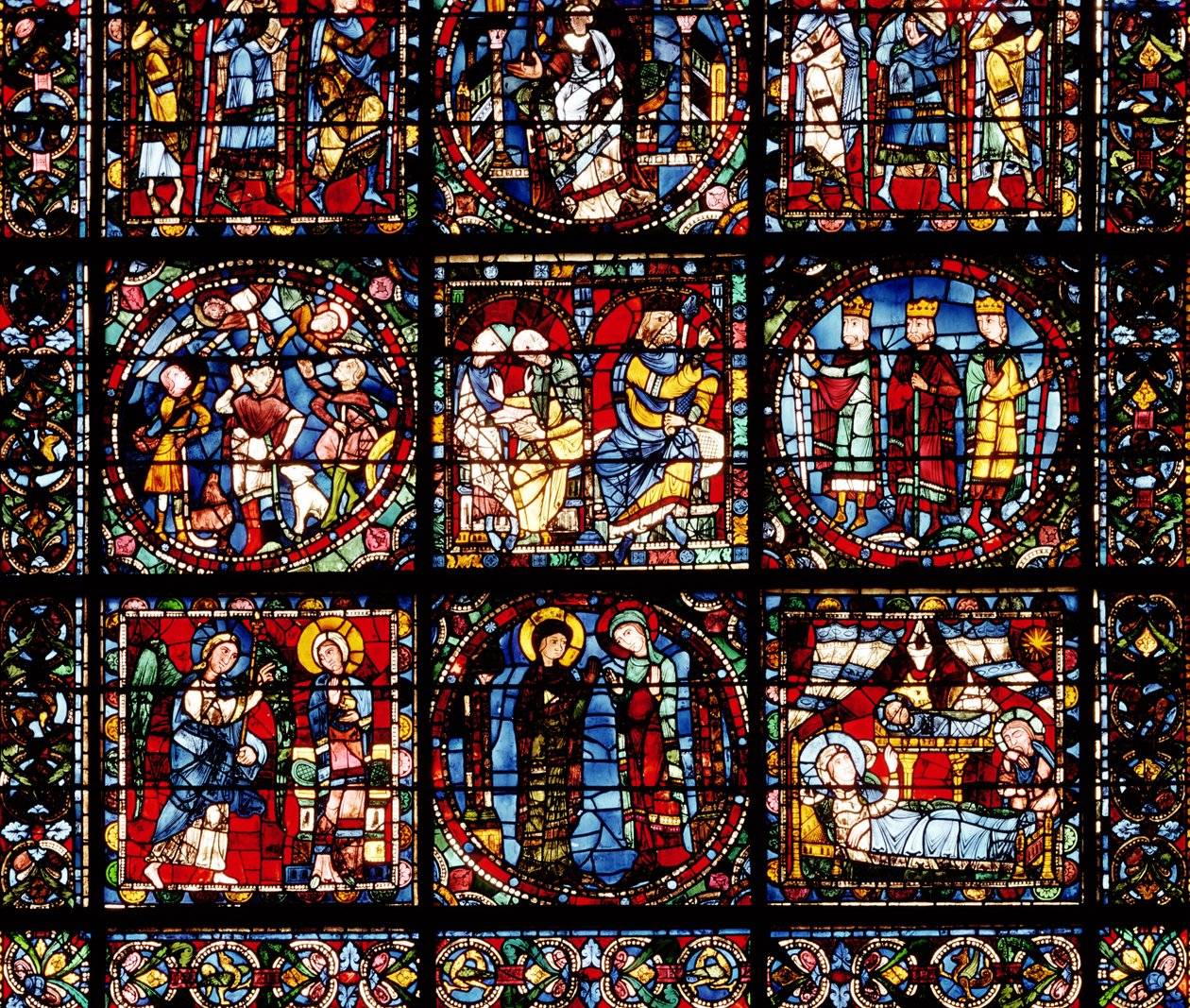 Het Incarnatieraam, (detail) door French School