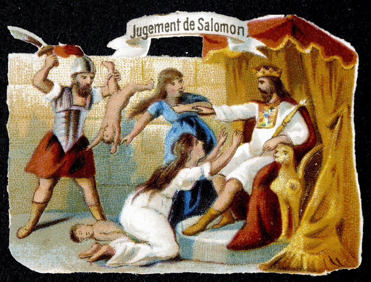 Het oordeel van Salomo door French School