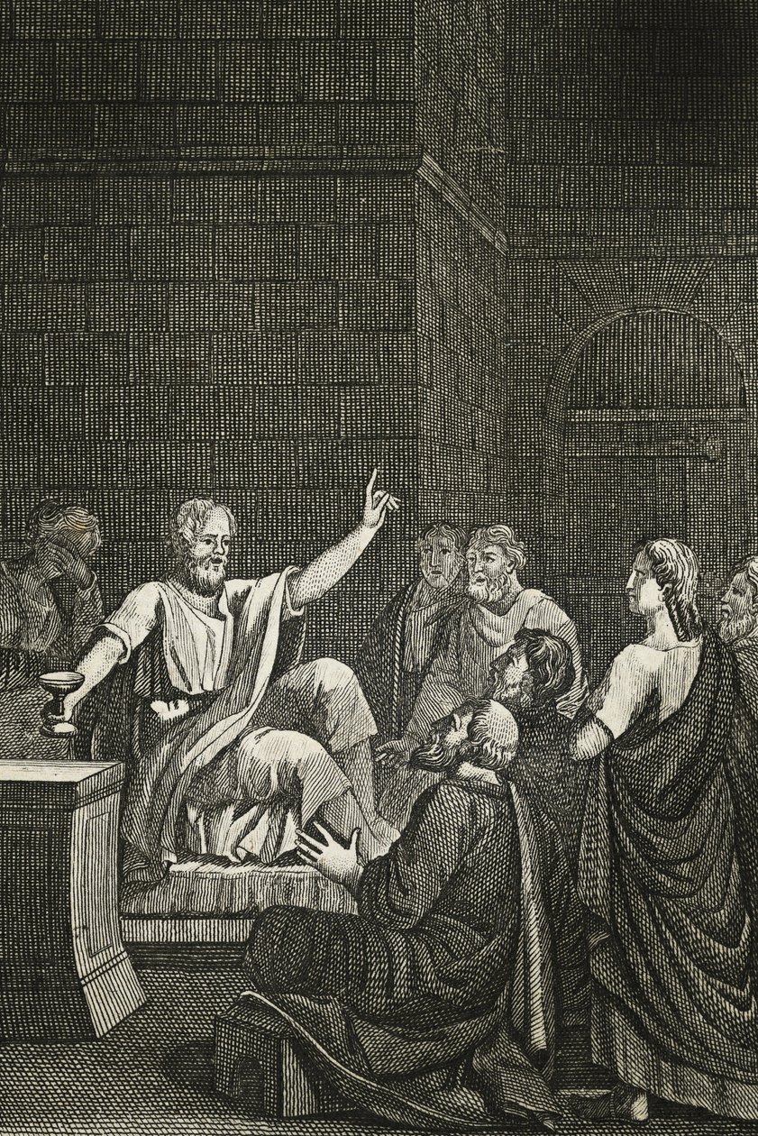 De laatste momenten van Socrates door French School