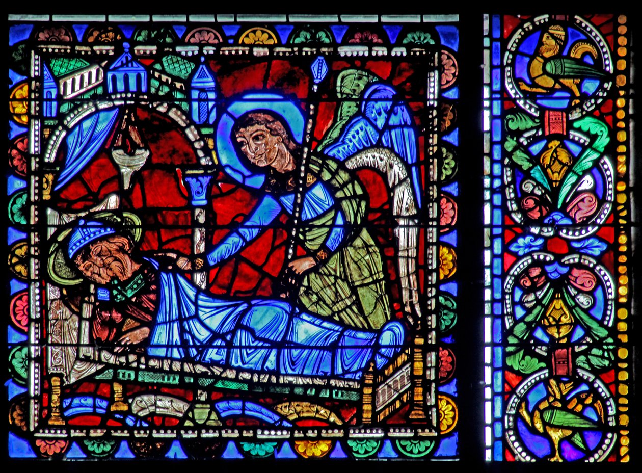 Het Leven van Christus-raam: Jozefs Droom door French School