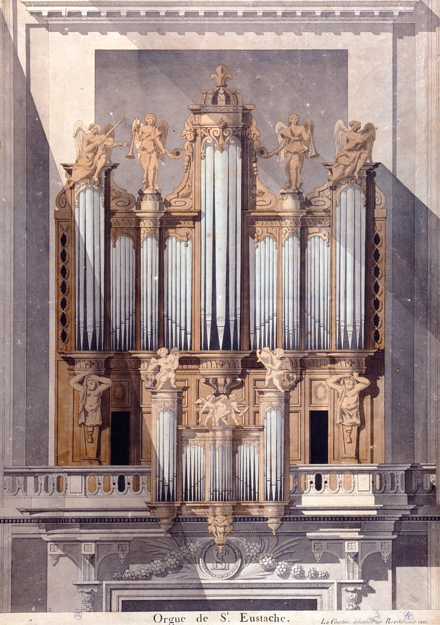 Het Orgel van Saint-Eustache, 1801 door French School