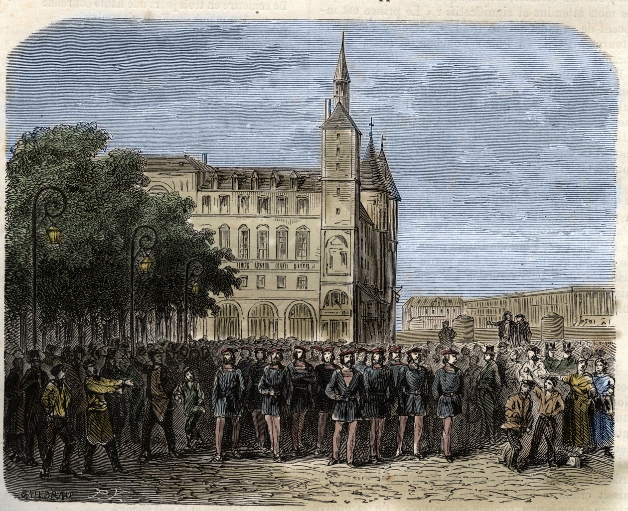 Het Saint-Simonianisme 1820-30 - Saint-Simonisme - Saint-Simonianisme - De Saint-Simonianen - gravure door French School