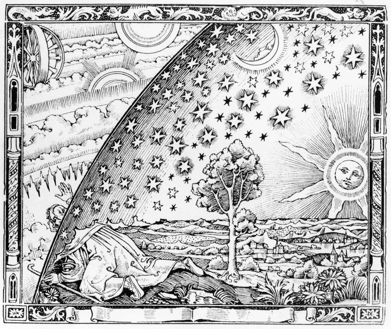 De wetenschapper verlaat de wereld, in de stijl van c.1520, uit L