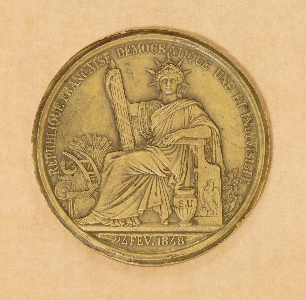 Het zegel van de Tweede Republiek, 1848 door French School