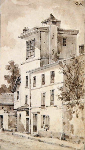 De toren waar Louis-Jacques Daguerre zijn ontdekkingen deed door French School