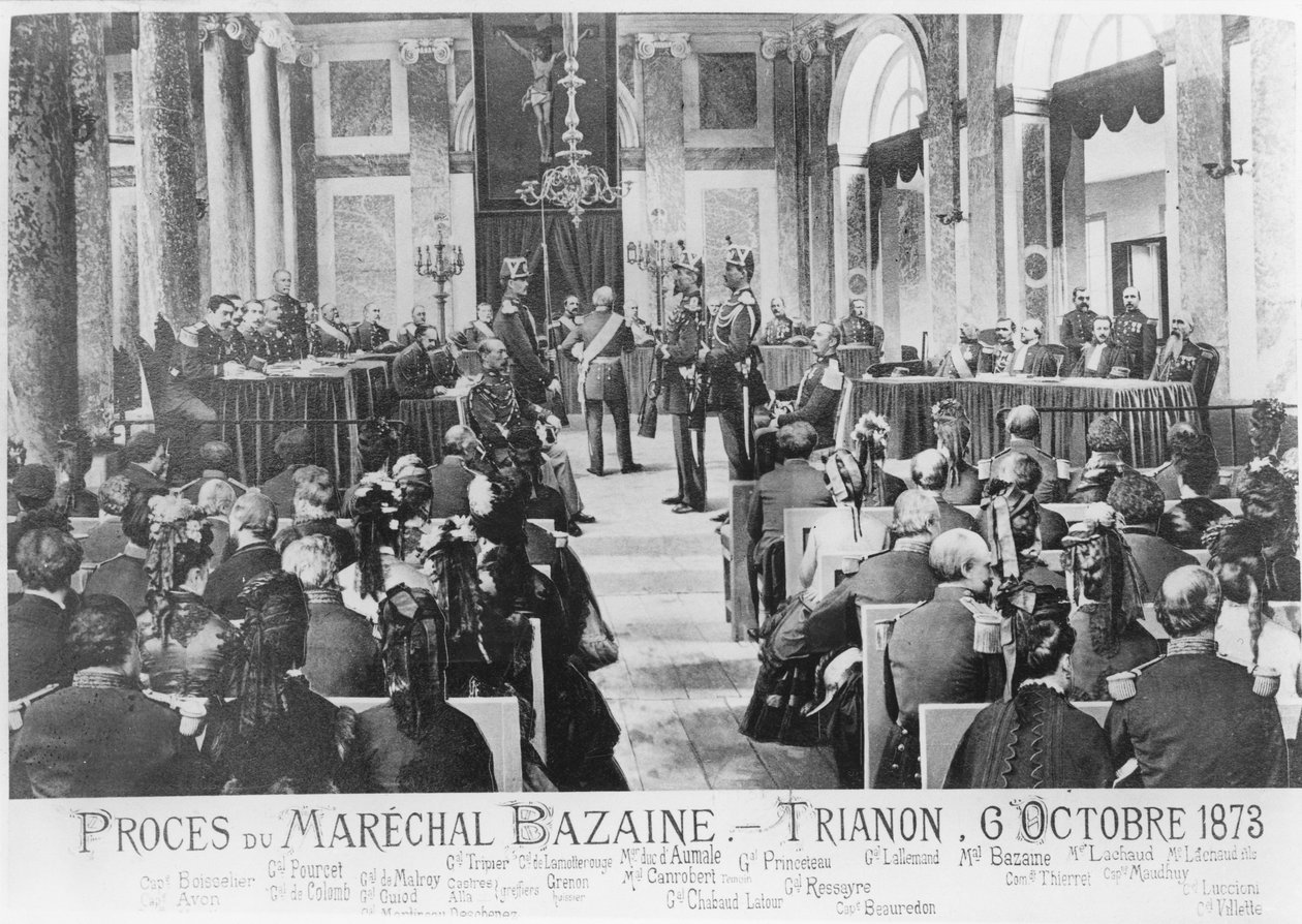 Het proces van maarschalk Bazaine, Trianon, 6 oktober 1873 door French School