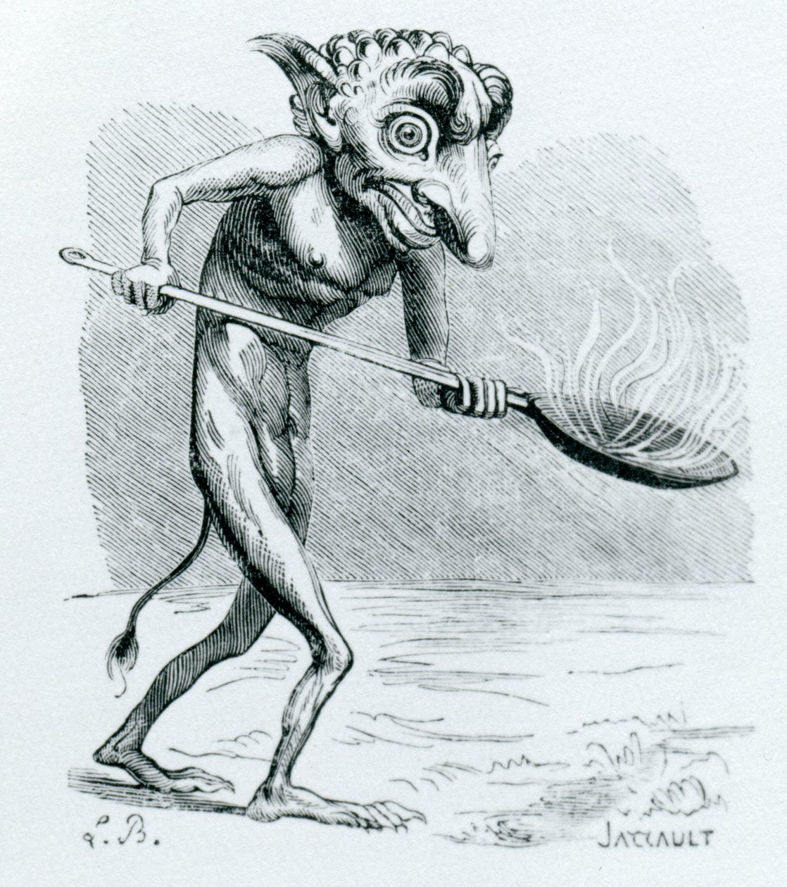 De Ukobach, illustratie uit het Dictionnaire Infernal door Jacques Albin Simon Collin de Plancy door French School
