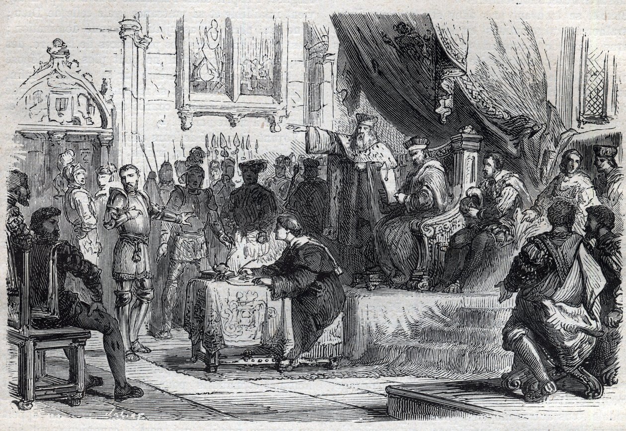 De tegenpaus Clemens VII (Robert de Geneve) door French School