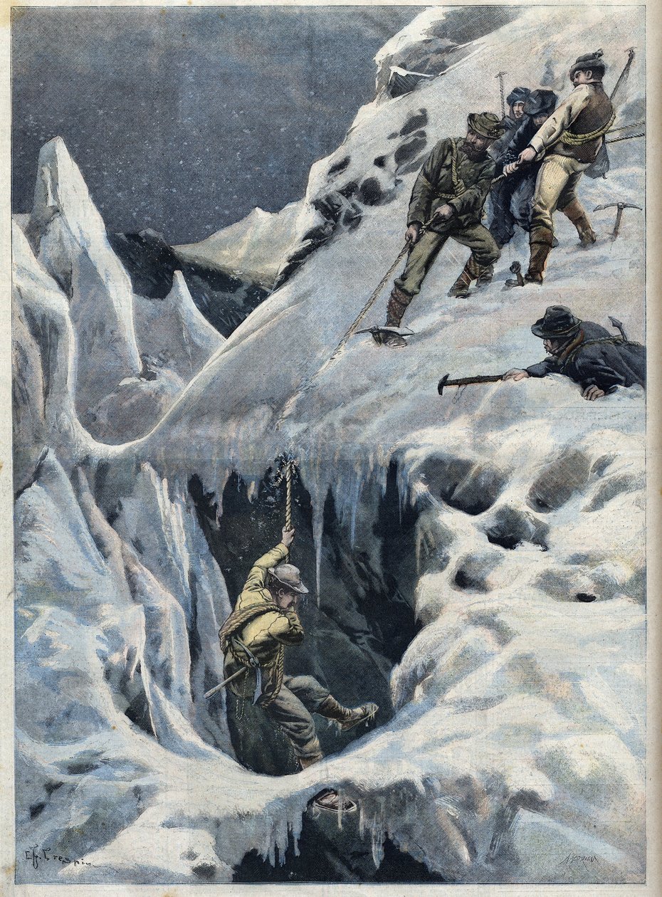 De ramp van de Mont Blanc: de dood van reizigers en hun gidsen tijdens hun expeditie, in 