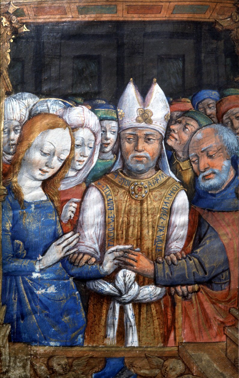 Het Huwelijk van de Maagd Maria en Jozef door French School