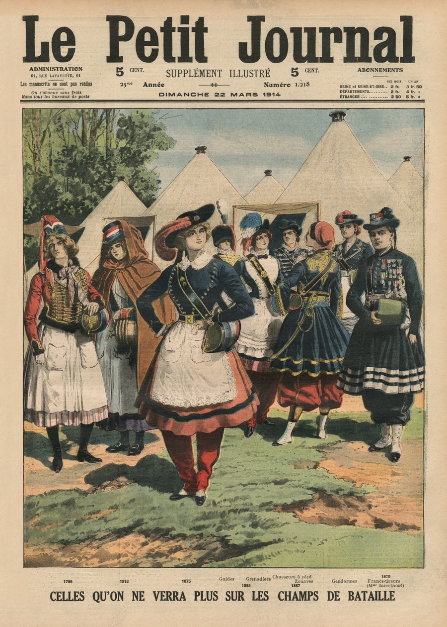 Zij die niet meer zijn op de slagvelden, voorpagina illustratie uit 