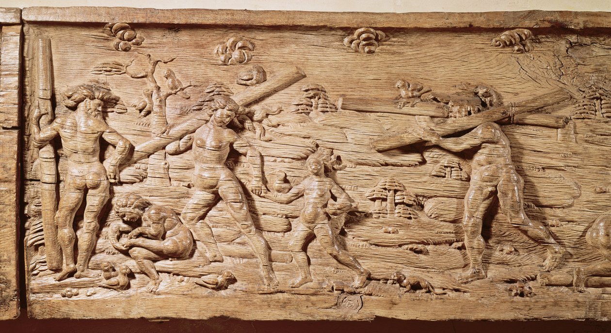 Houthandel uit Brazilië, c.1550 door French School