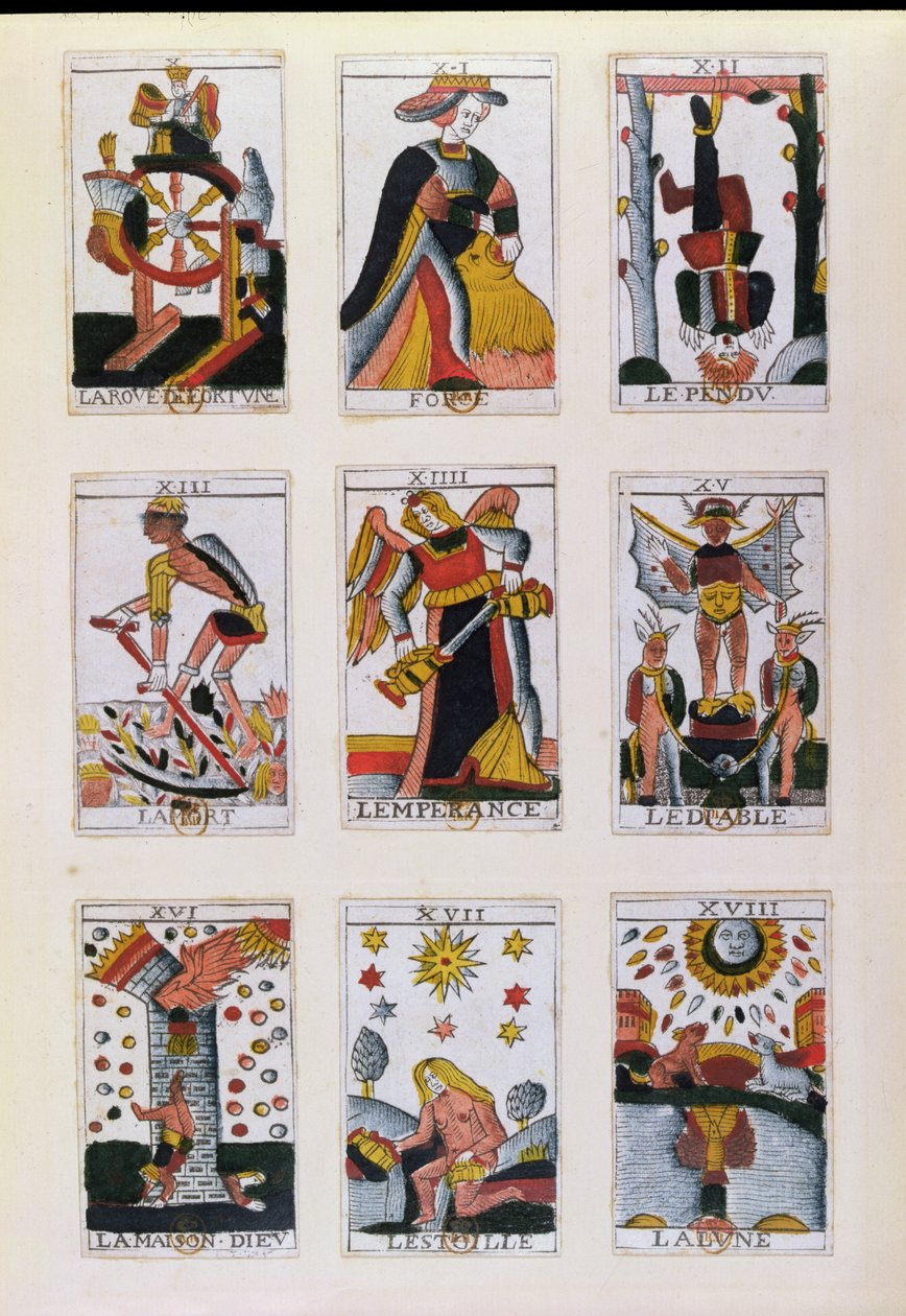 Traditionele tarotkaarten door French School