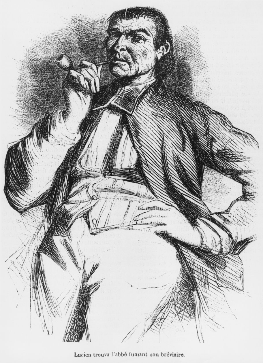 Vautrin, illustratie uit Splendeurs et Miseres des Courtisanes door Honore de Balzac, gepubliceerd 1867 door French School