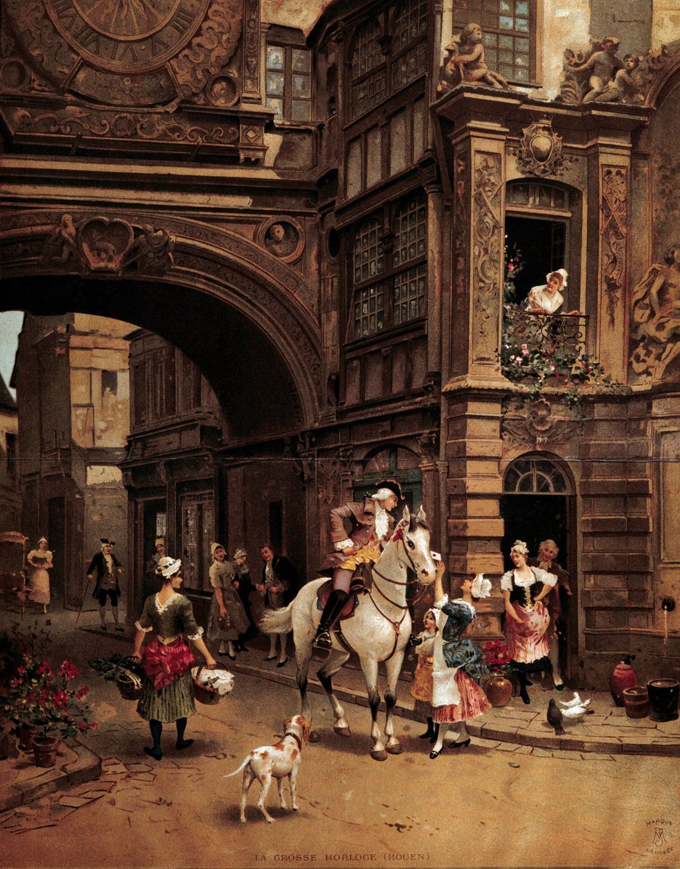 Gezicht op de rue de l