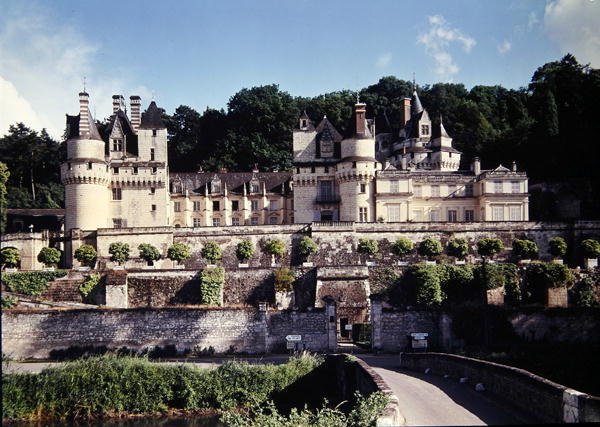 Uitzicht op het Chateau d