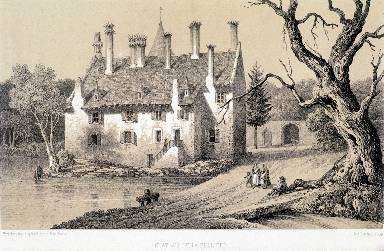 Uitzicht op het Château de la Bellière (Côtes-d