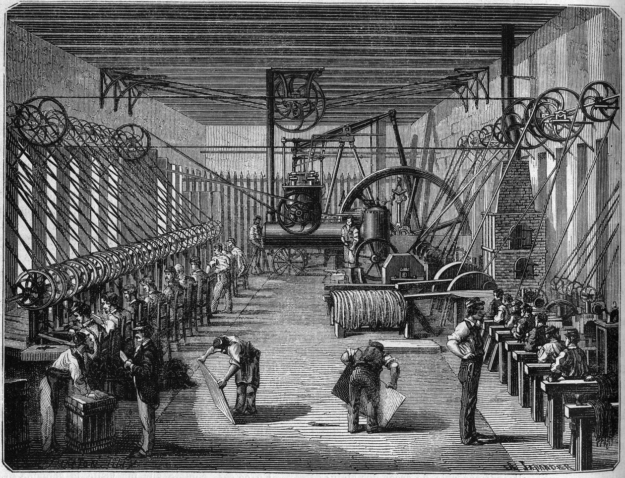 Oorlog van 1870: Explosieve capsulefabriek (capsulery). Bayonne, Pyreneeën Atlantique (64) door French School