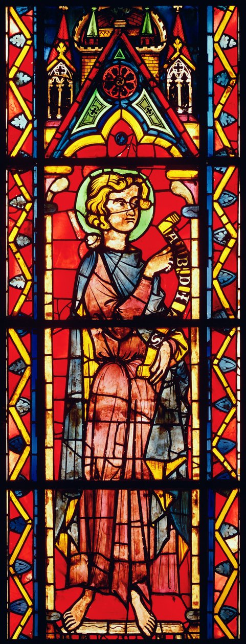 Raam met de profeet Obadja, ca.1270-75 door French School