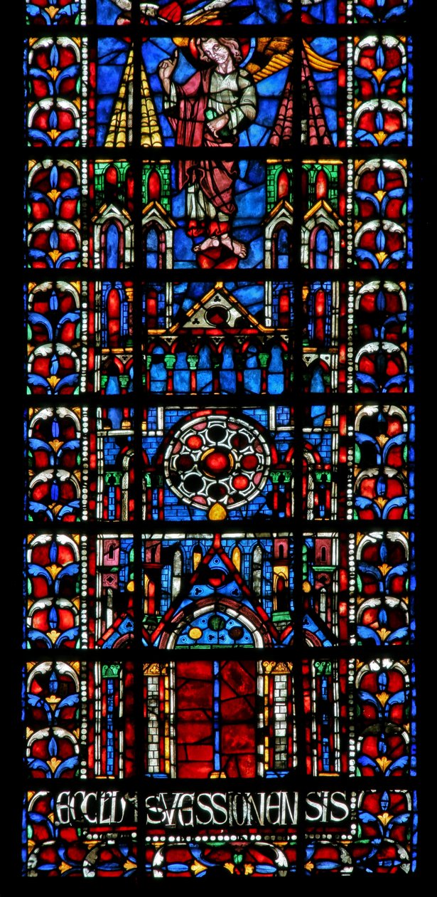 De kerk kathedraal van Soissons door French School