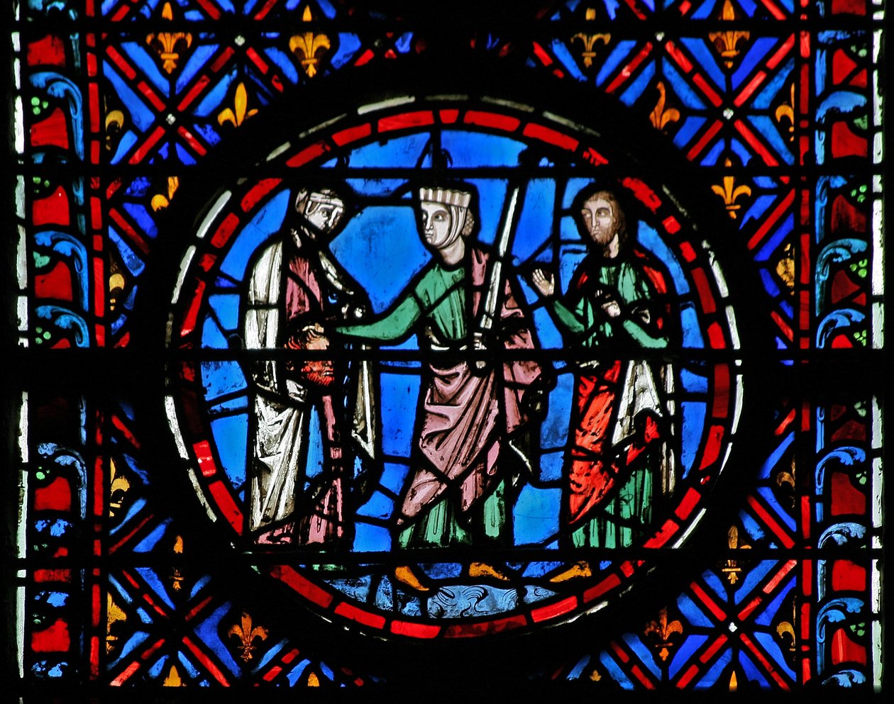 Judith toont het hoofd van Holofernes door French School