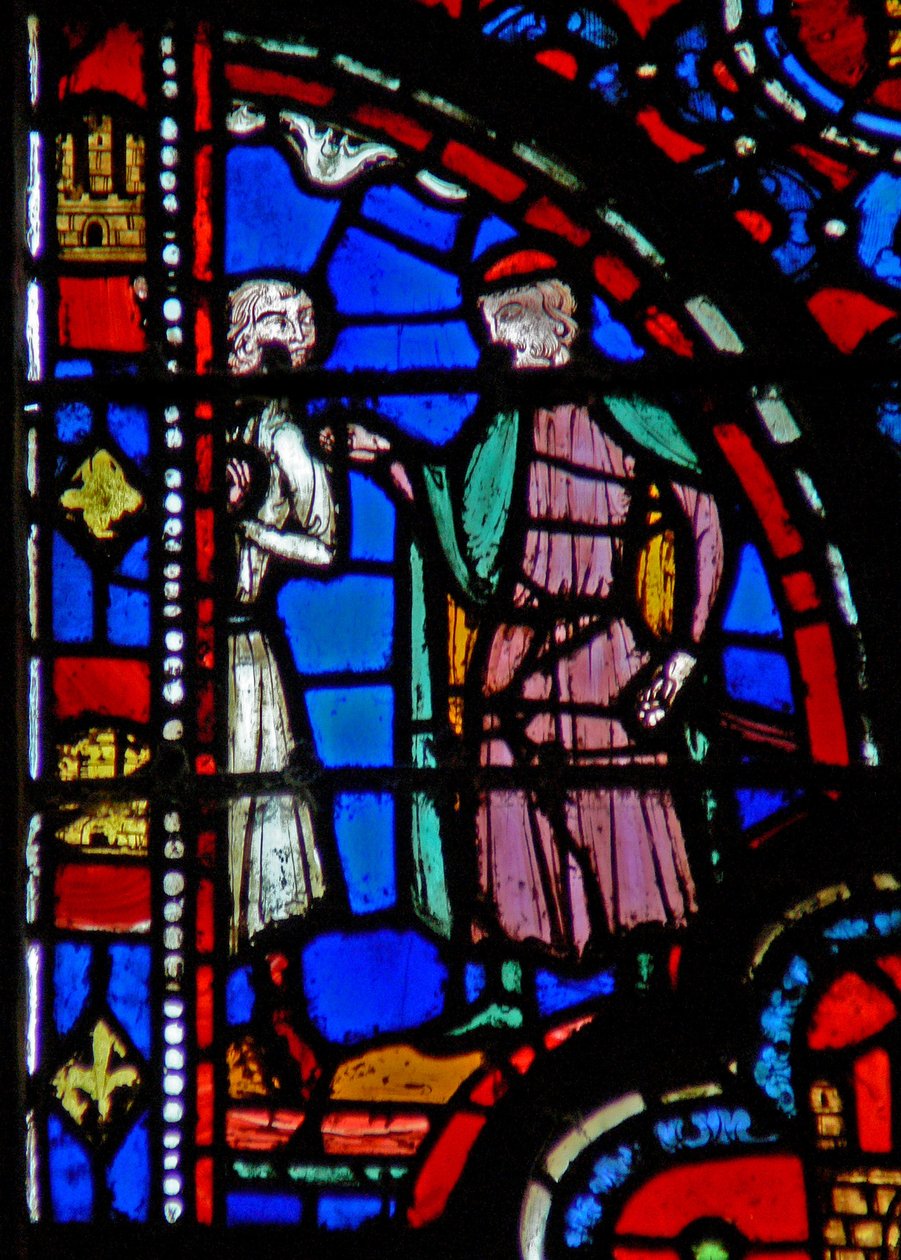 Raam w13 Triomf van Mordechai Esth VI 11 door French School