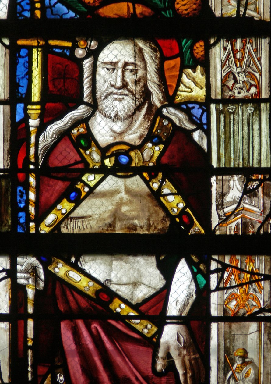 Raam w14 met Christus van de Opstanding door French School