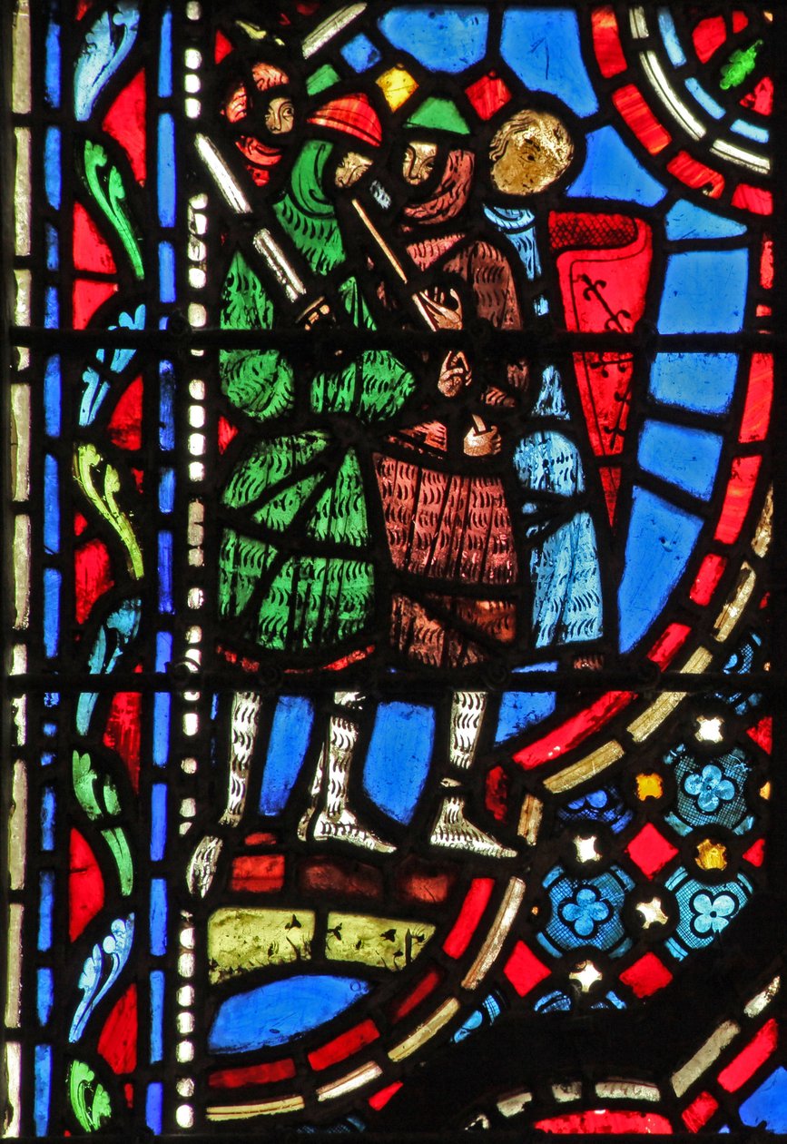 Raam w14 de Filistijnen verslaan de Joden I Sam IV 10 door French School