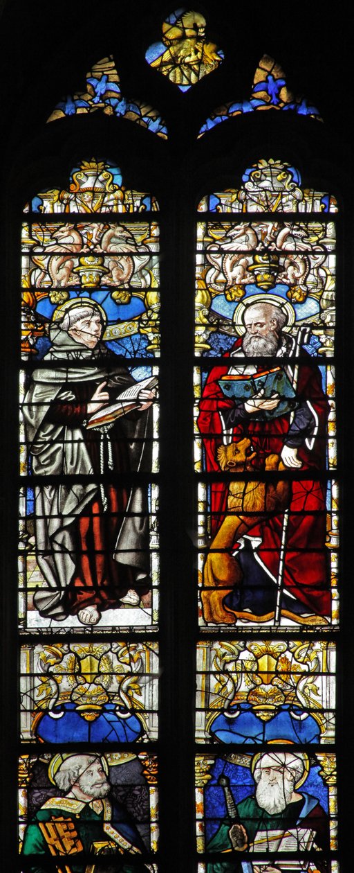 St. Thibault en St. Hiëronymus door French School