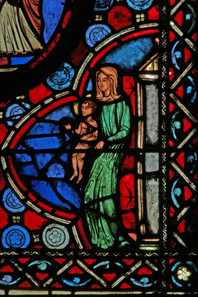 Raam w1 met een scène uit het leven van St. Martinus door French School