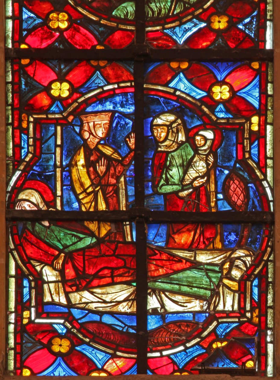 De geboorte van St. Johannes de Doper door French School