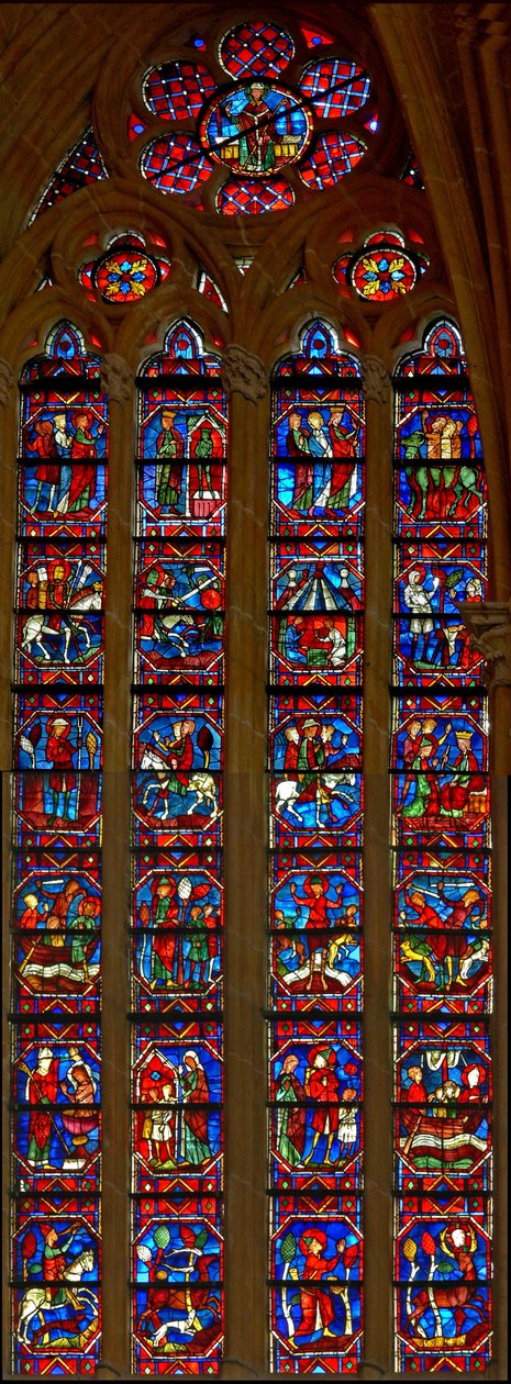 Scènes uit het leven van St. Eustache door French School