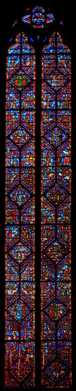Raam w2 de Boeken Exodus en Leviticus door French School