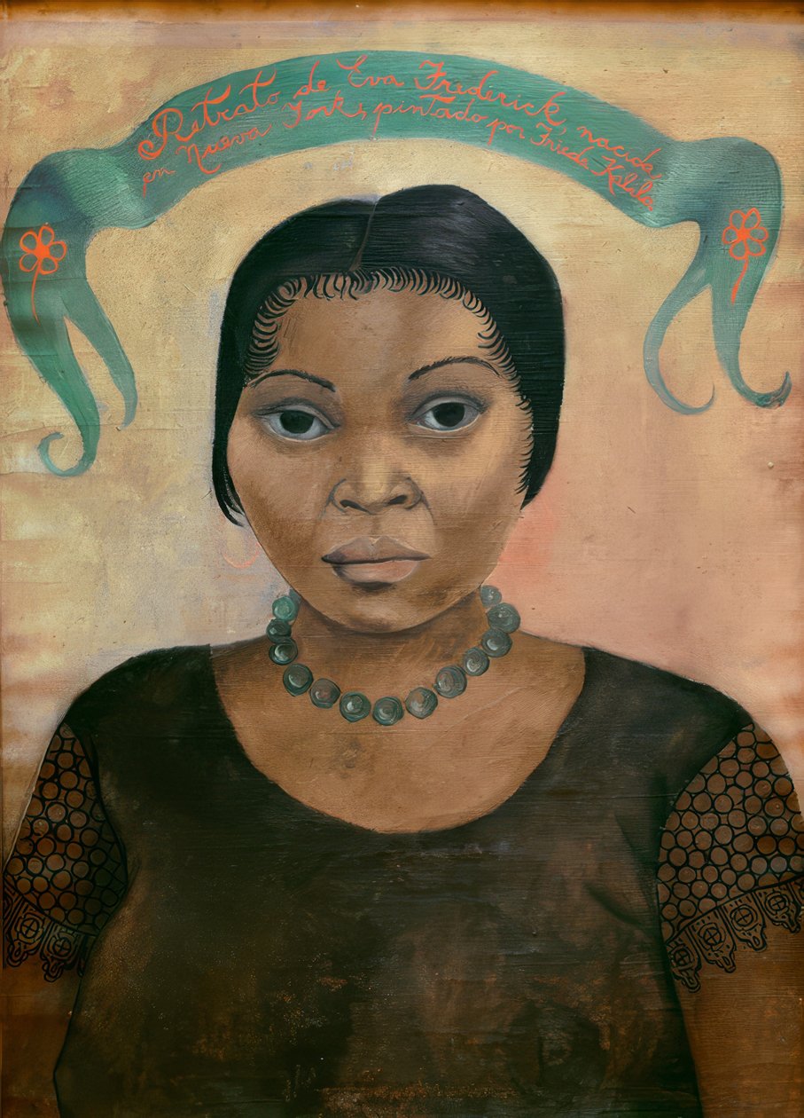 Portret van Eva Frederick door Frida Kahlo
