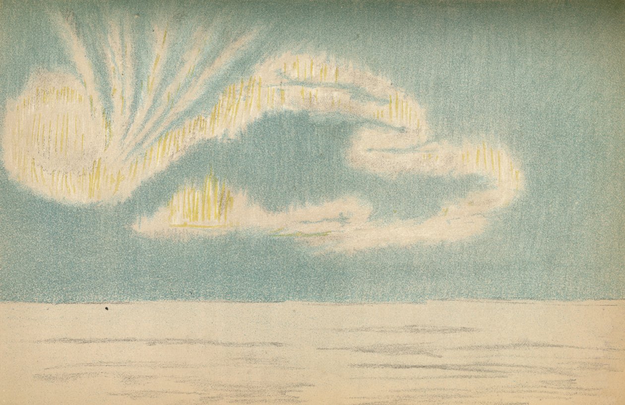 Aurora Borealis, 18 oktober 1894, 1897 door Fridtjof Nansen