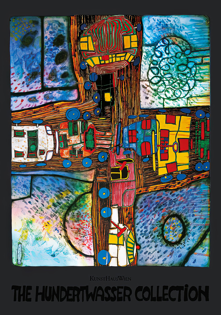 kruispunt door Friedensreich Hundertwasser