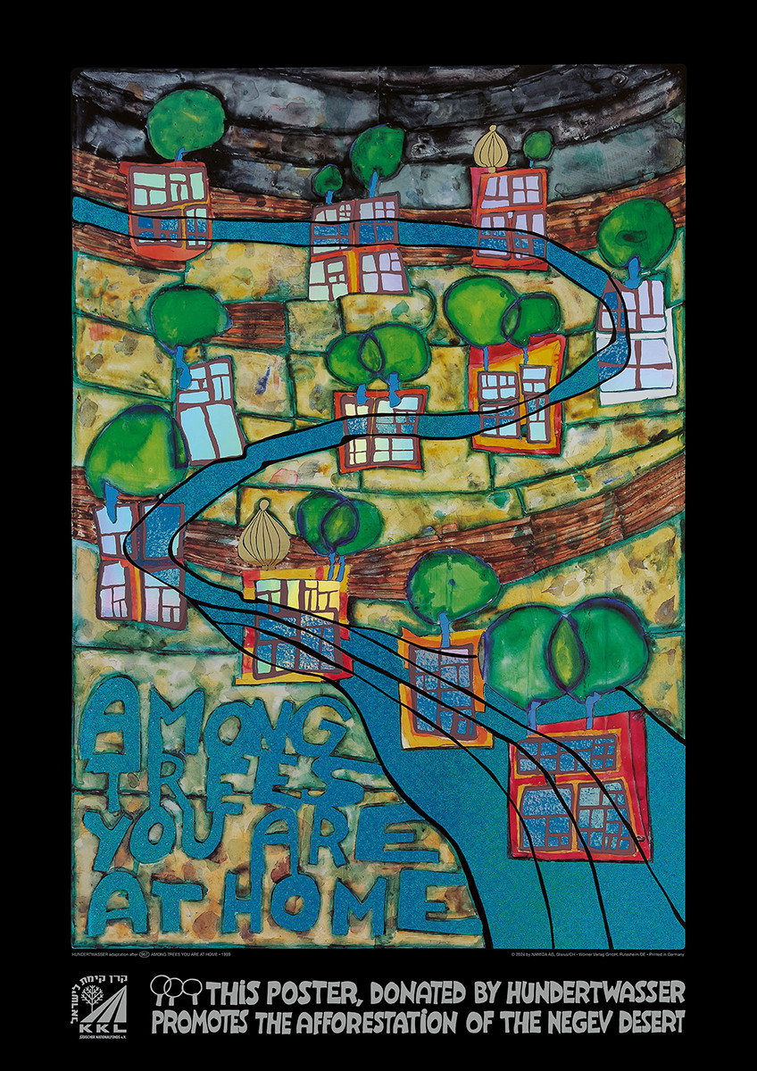 Onder de bomen ben je thuis door Friedensreich Hundertwasser