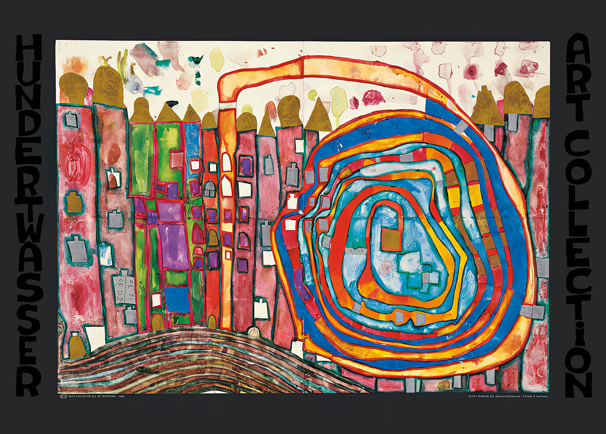 Wie heeft al mijn ramen opgegeten door Friedensreich Hundertwasser