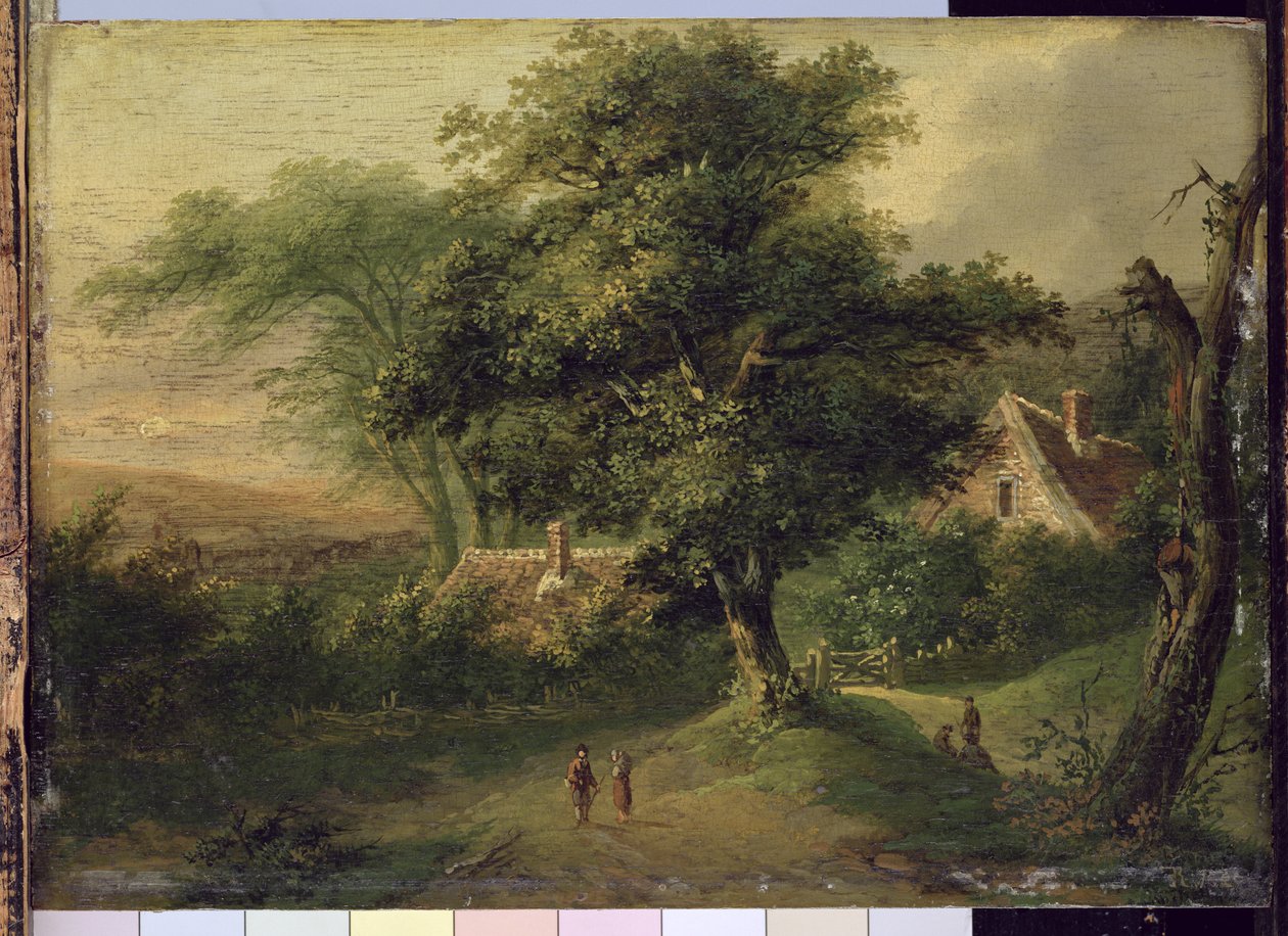 Landschap, 1827 door Friedrich Rosenberg