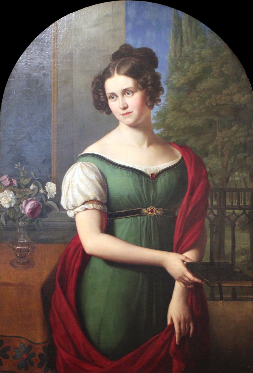 Portret van Lili Parthey door Friedrich Wilhelm von Schadow