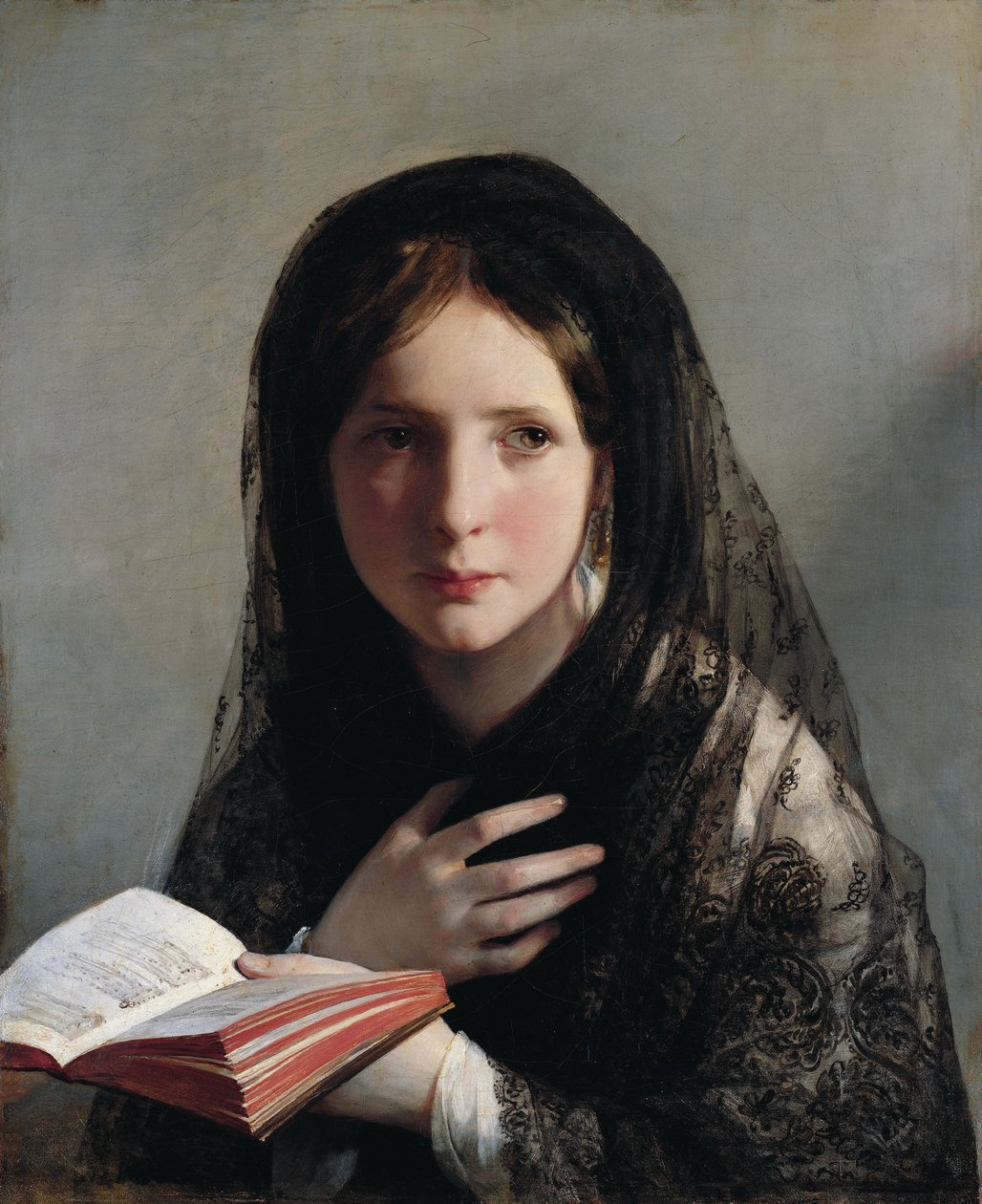 Verzonken in dromen door Friedrich von Amerling