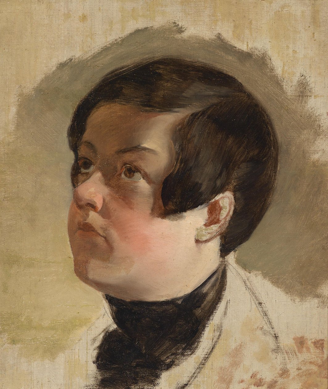 Studie van een jongenshoofd door Friedrich von Amerling