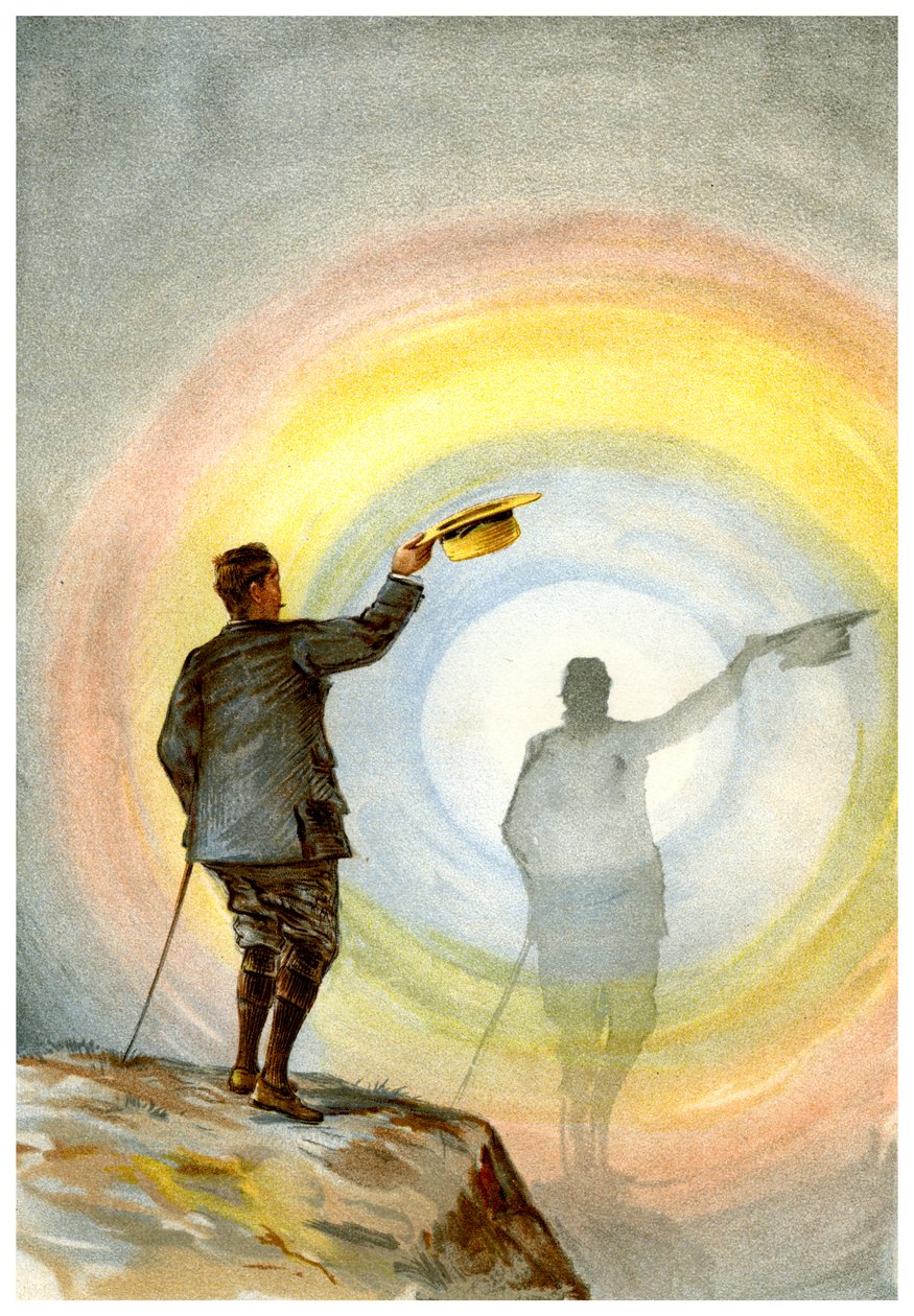 Het spook en de cirkelvormige regenboog, 1898 door Friedrich Arnold Brockhaus