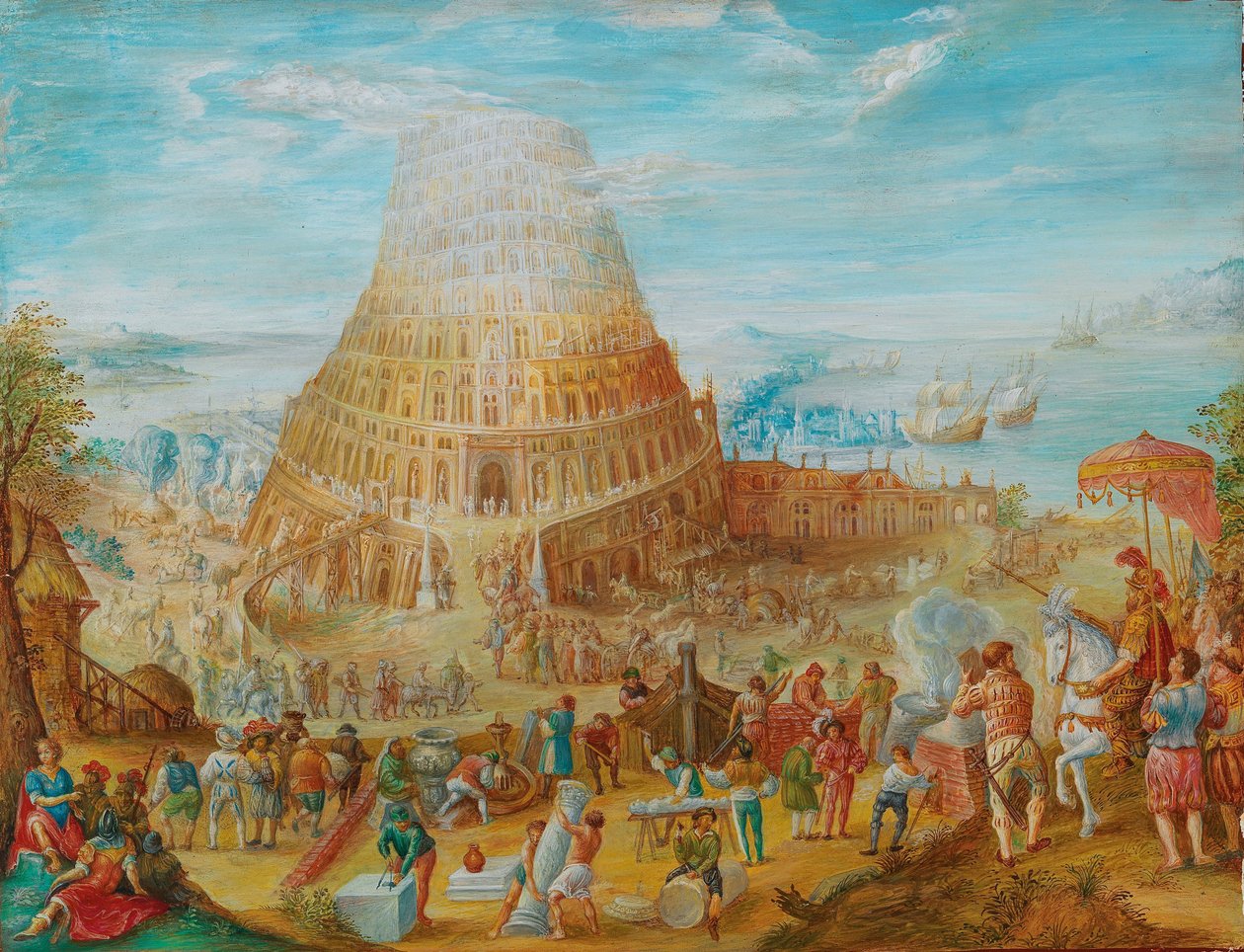 De Toren van Babel door Friedrich Brentel