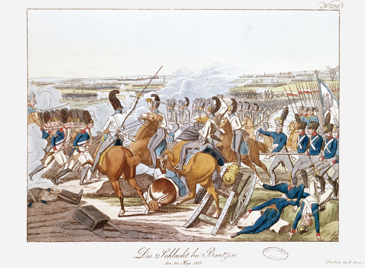 De Slag bij Bautzen, 20 mei 1813 door Friedrich Campe