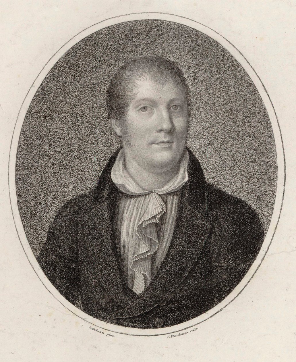Portret van de violist en componist Louis Spohr 1784-1859, 1820 door Friedrich Fleischmann