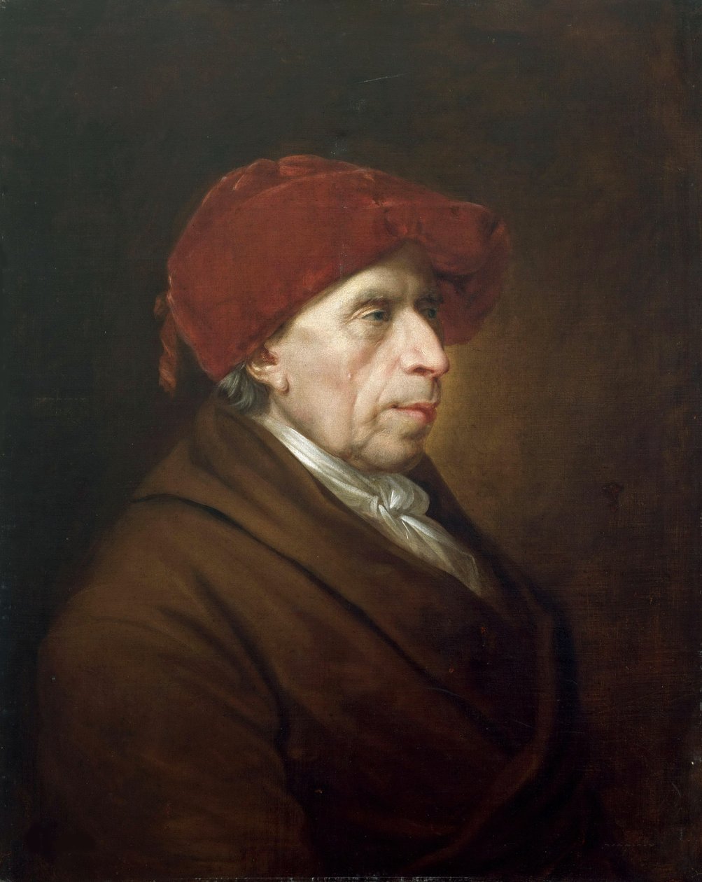 Portret van David Friedländer 1750-1834, ca. 1815 door Friedrich Georg Weitsch