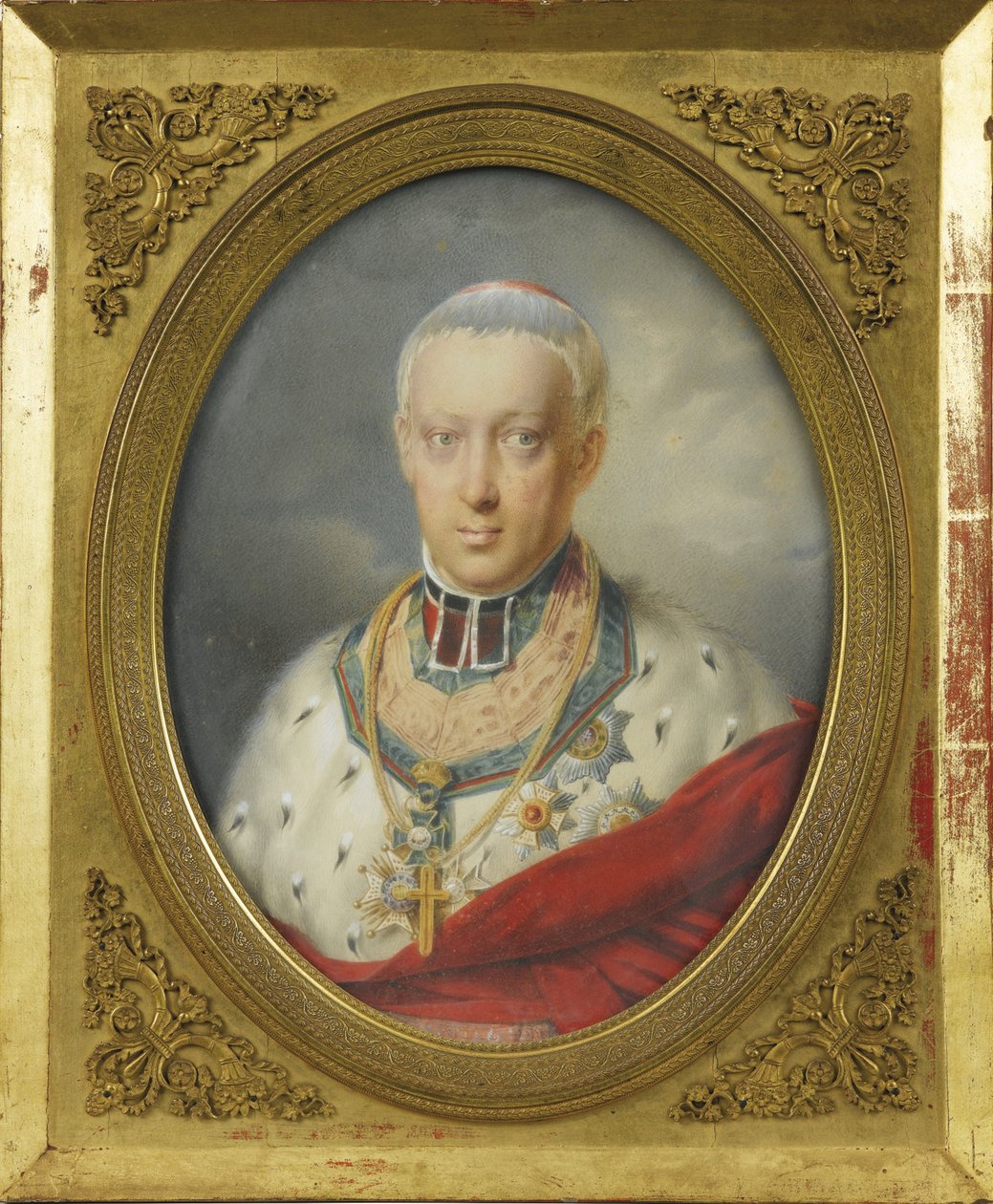 Academische kunst: Aartshertog Rudolf van Oostenrijk (1788-1831) door Friedrich Johann Gottlieb Lieder