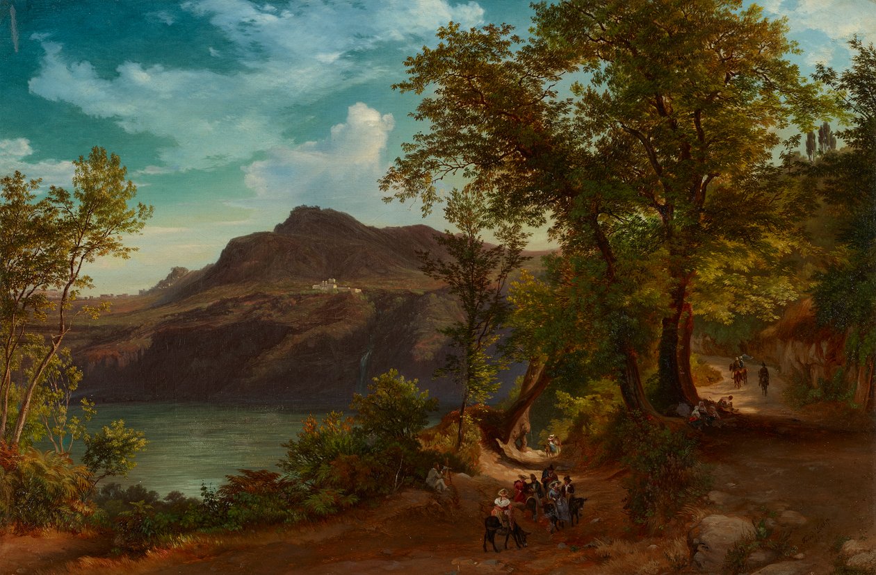Monte Cavo bij Albano door Friedrich Loos