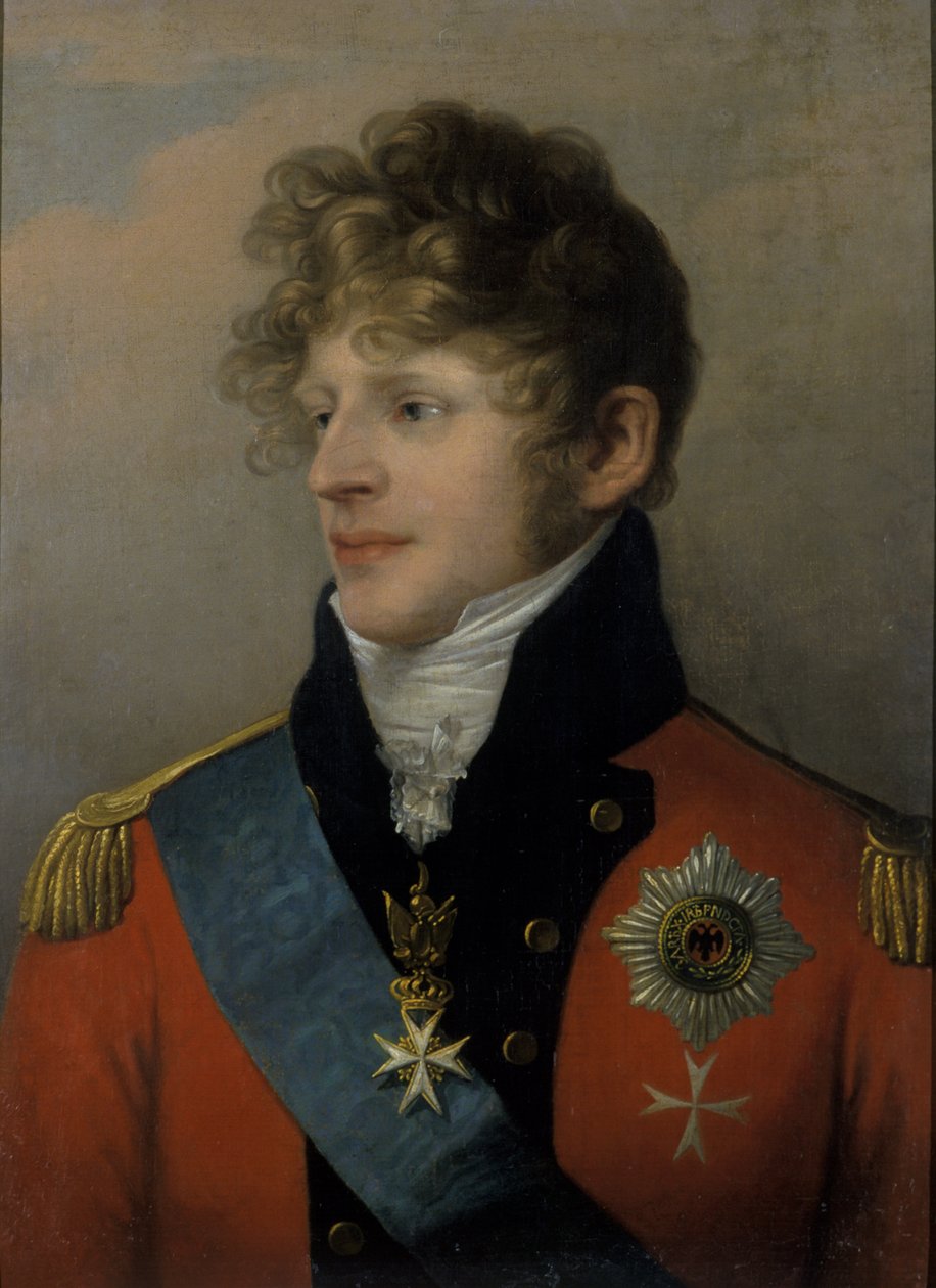Hertog August van Sachsen-Gotha-Altenburg door Friedrich Ludwig Theodor Doell